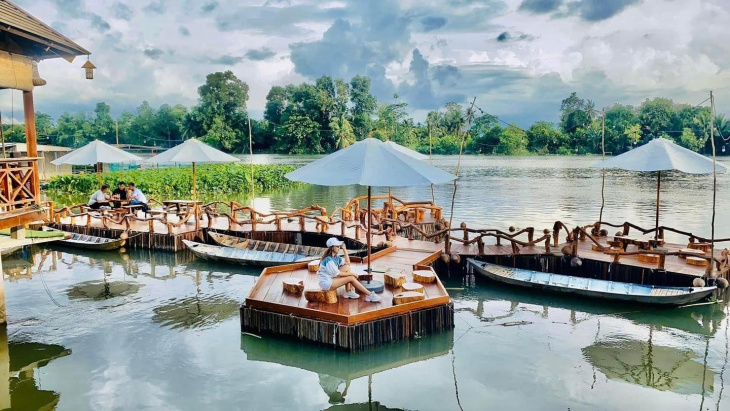 garden ville coffee tiền giang quán cafe “nổi trên sông” lên hình đẹp mê ly