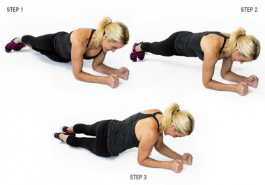 Hướng dẫn tập Plank xoay hông – Hip Rotation Plank
