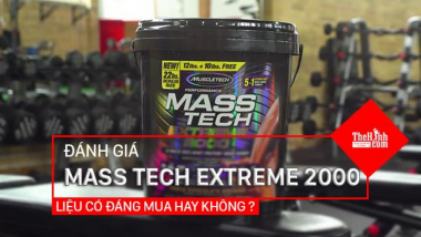 Review Mass Tech Extreme 2000 – Siêu sữa tăng cân của MuscleTech