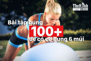 100 bài tập bụng trên bóng stability ball giúp giảm mỡ bụng nhanh chóng