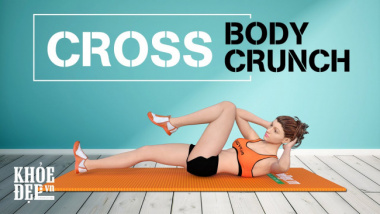 Bài tập gập bụng chéo Cross Body Crunch