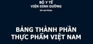 [Ebook] Bảng thành phần dinh dưỡng hàng trăm thực phẩm Việt Nam