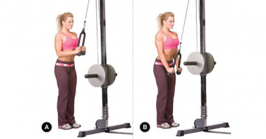 Rope Triceps Pushdown – Bài tập giảm mỡ tăng cơ cho tay sau