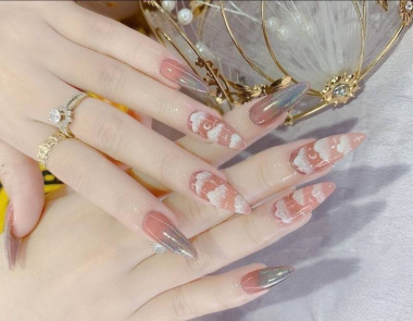10+ mẫu nail sơn móng tay màu hồng bóng nước tôn da, nịnh mắt