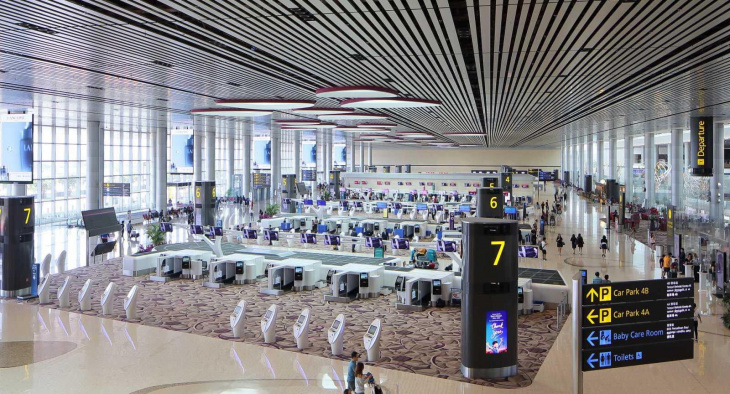 du lịch singapore, sân bay changi, singapore, terminal 4 sân bay changi, tin du lịch, các hãng hàng không đổi ga đến và đi qua terminal 4 sân bay changi