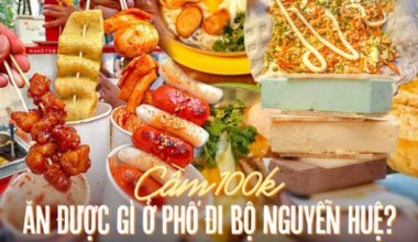 Taking 5$ to walk around the “noble” Nguyen Hue walking street, what dishes can you eat?