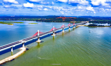 Check in cầu Cổ Lũy – Cầu dây văng đầu tiên ở Quảng Ngãi