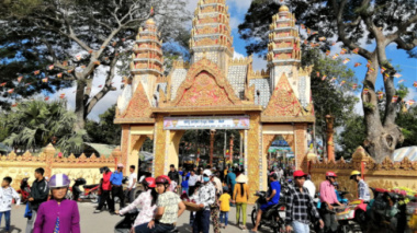 More than 130 years old Khmer pagoda is colorful in the West