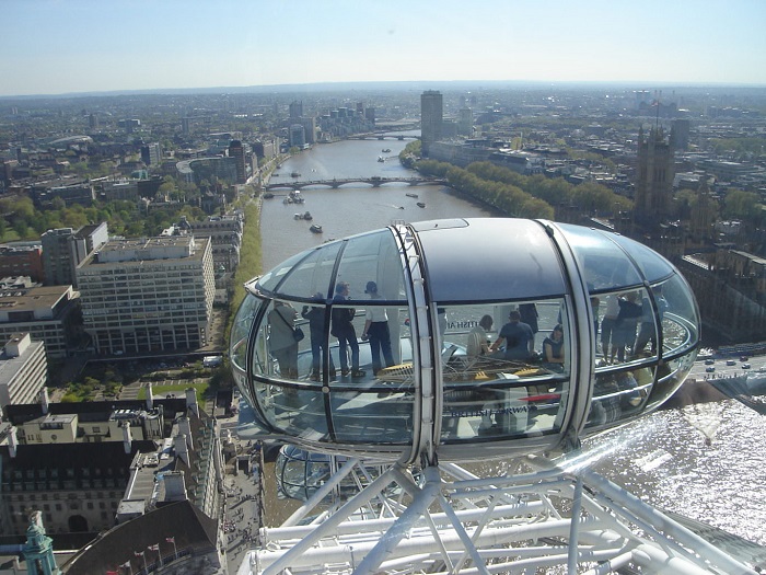 vòng quay london eye, khám phá, trải nghiệm, ngắm nhìn toàn cảnh thành phố trên vòng quay london eye