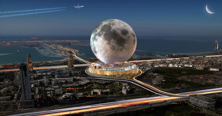du lịch dubai, moon world resorts, tour dubai gia re, điểm đến dubai, dubai dự kiến xây khách sạn mặt trăng khổng lồ đầu tiên