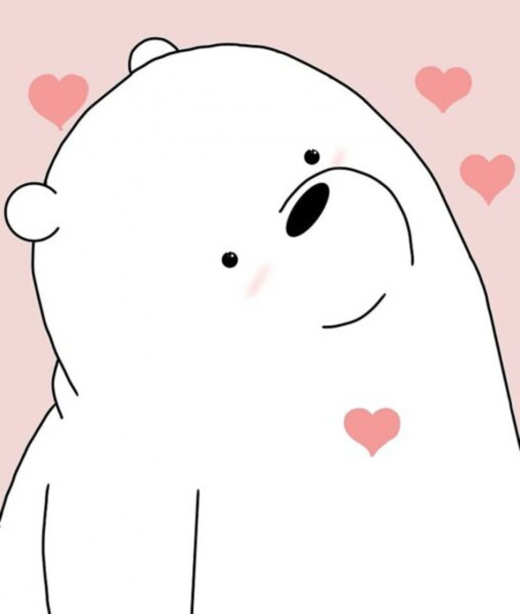 50+ hình ảnh gấu trắng hoạt hình cute trái tim làm hình nền ...