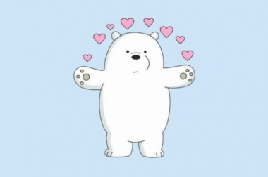 50+ hình ảnh gấu trắng hoạt hình cute trái tim làm hình nền