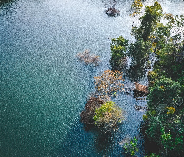 hồ khuổi khoán cao bằng, khám phá, trải nghiệm, có một hồ khuổi khoán cao bằng nằm bình yên ngắm bao mùa cây thay lá 