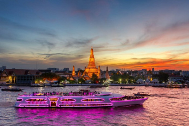 Du lịch Thái Lan trải nghiệm Wonderful Pearl du thuyền HOT nhất trên sông Chao 