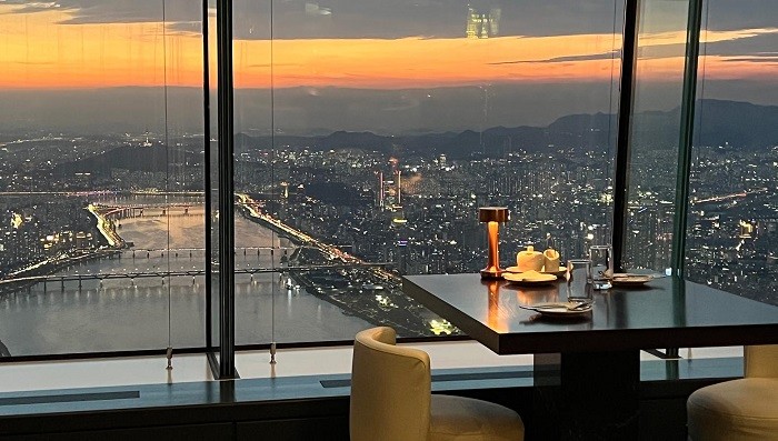 nhà hàng cao nhất hàn quốc, khám phá, trải nghiệm, ghé tòa siêu cao ốc seoul thưởng thức bữa tối ở nhà hàng cao nhất hàn quốc