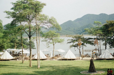 Nam Phương Camp Thái Nguyên – khu du lịch cực xinh nằm cạnh hồ Núi Cốc 