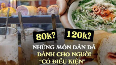 Popular dishes are extremely expensive in Hanoi but still very attractive