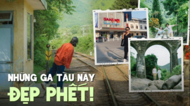 Train stations in Vietnam are as beautiful as in the movies, some even become famous tourist destinations