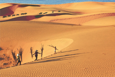 Review đồi cát vàng Mũi Né – Sa mạc huyền bí ở Phan Thiết