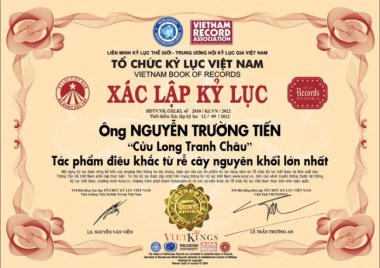 Người sở hữu tác phẩm điêu khắc từ rễ cây đạt kỷ lục Việt Nam
