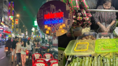 What’s in the brand new food street in the center of Ho Chi Minh City that makes young people come and go?