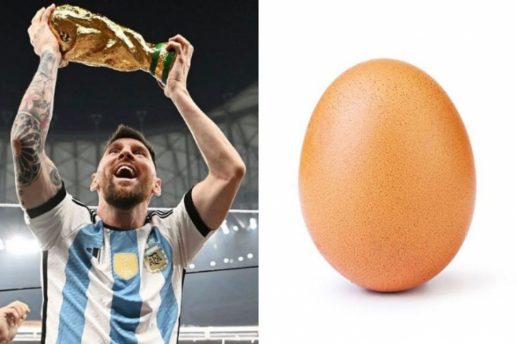 ảnh messi nâng cúp world cup 2022 được yêu thích nhất instagram