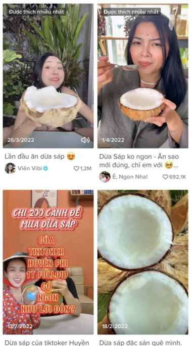 Review the strange coconut dishes that are used to “stir” the online community in the past time