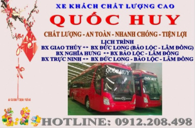 Xe khách tuyến đường Nam Định – Đà Lạt