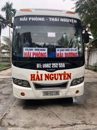 Xe khách tuyến đường Thái Nguyên – Hải Phòng