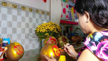 Tay Do teacher shows off her talent to “make up” for Tet fruits, everyone will love them when they see them