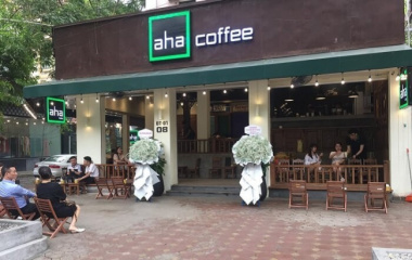 Giá mở quán nhượng quyền Aha Cafe