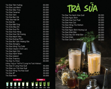 Tổng hợp 15+ mẫu menu trà sữa đơn giản, ấn tượng giúp hút khách