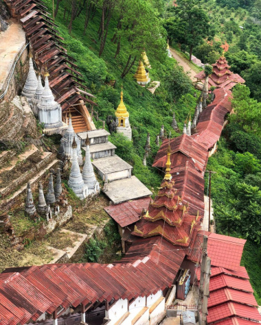 Chùa hang Pindaya, nơi lưu giữ hơn 8000 bức tượng Phật dát vàng ở Myanmar
