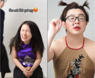Chồng Bà Nhân Vlog giả gái đu trend biến hình “Thị Mầu” cực hot trên Tiktok, phản ứng của khán giả mới bất ngờ