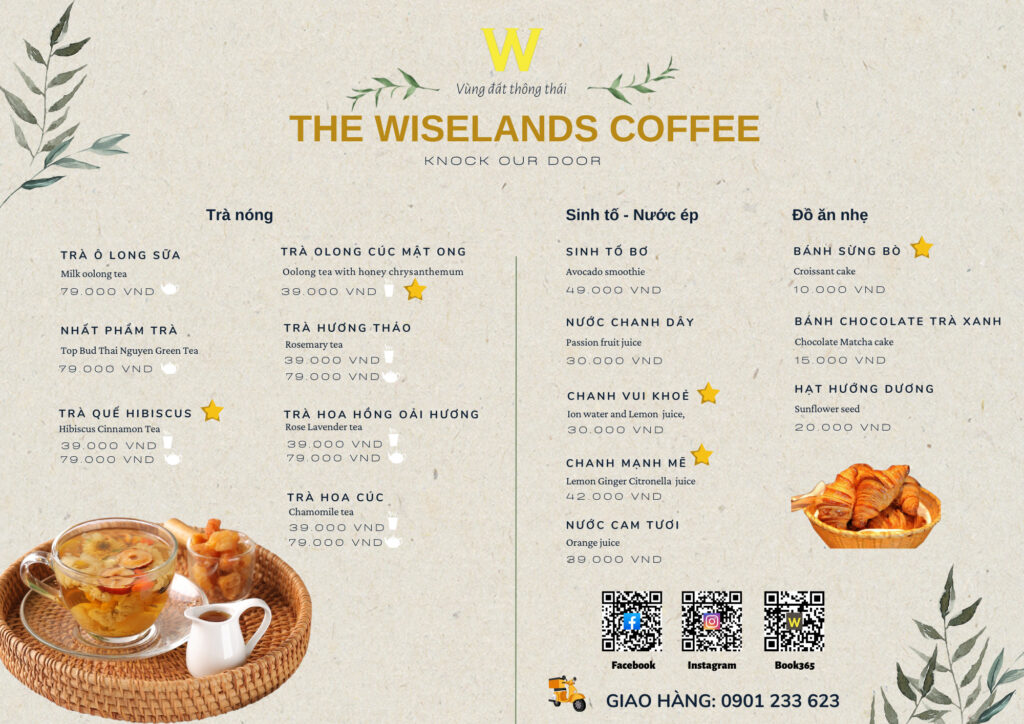 the wiselands coffee – cà phê của vùng trời tri thức