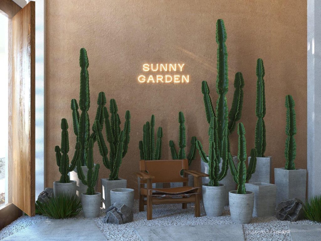 sunny garden coffee – quán cà phê sân vườn phong cách địa trung hải