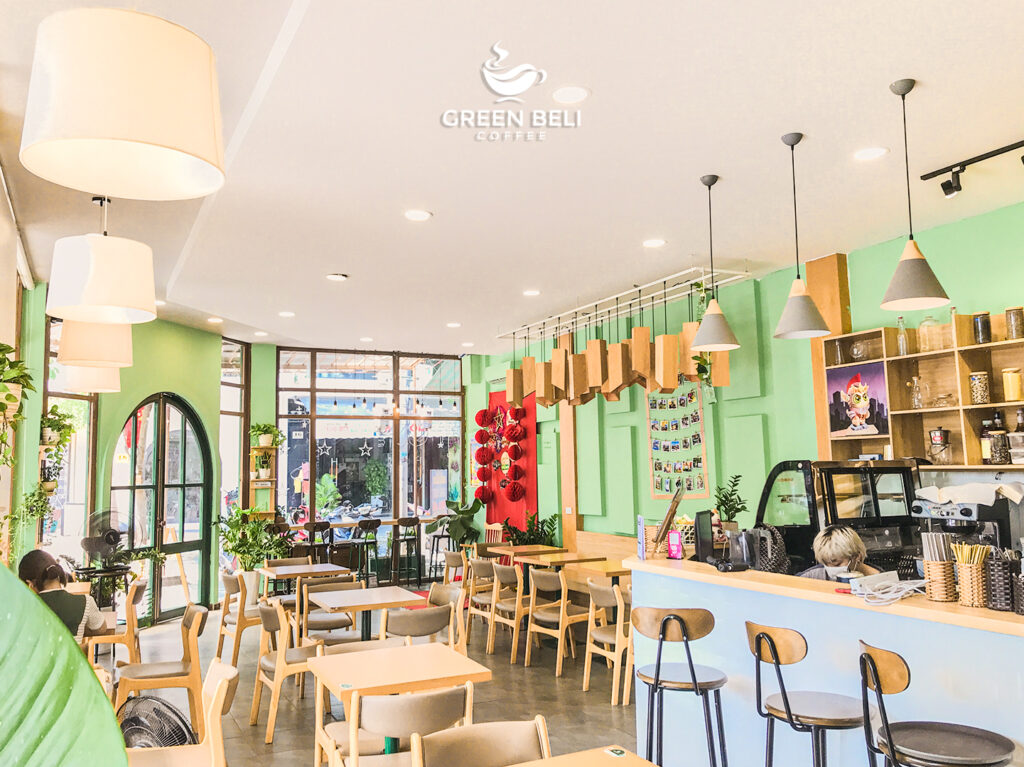 green beli coffee – quán cà phê xanh lá nhưng không hề bị xa lánh