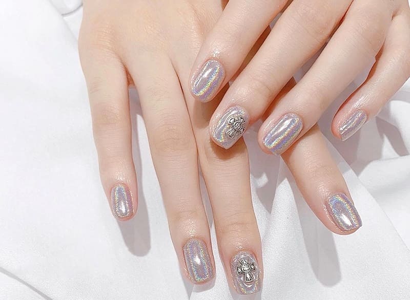 nail đẹp, tiết lộ 10 mẫu nail tráng gương đẹp nhất mọi thời đại