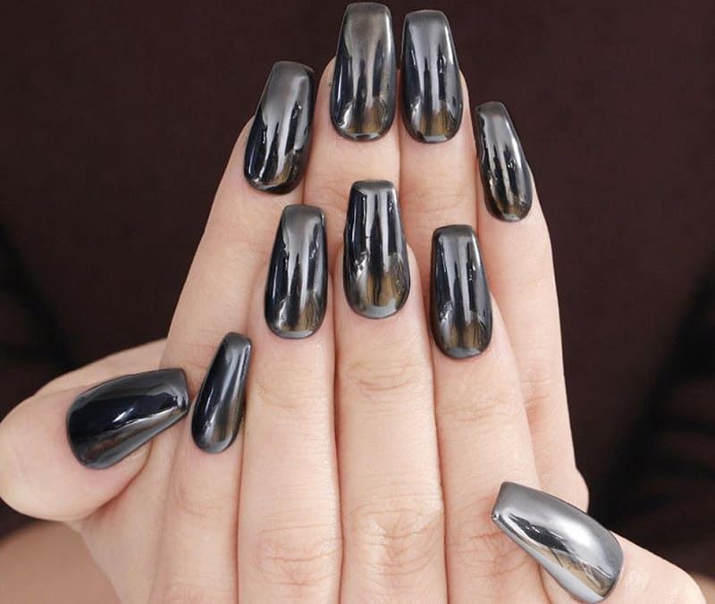 nail đẹp, tiết lộ 10 mẫu nail tráng gương đẹp nhất mọi thời đại