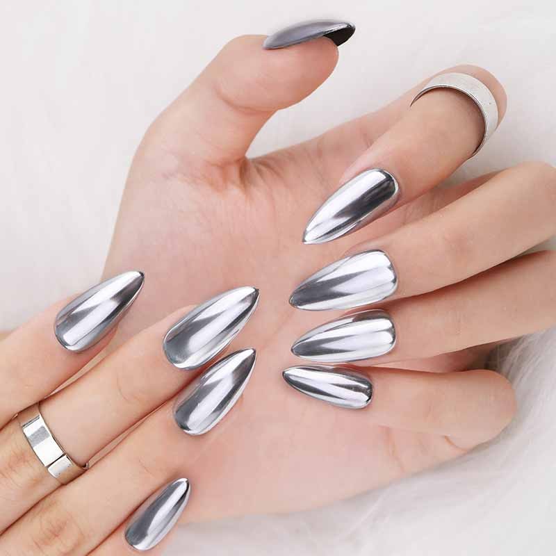 nail đẹp, tiết lộ 10 mẫu nail tráng gương đẹp nhất mọi thời đại