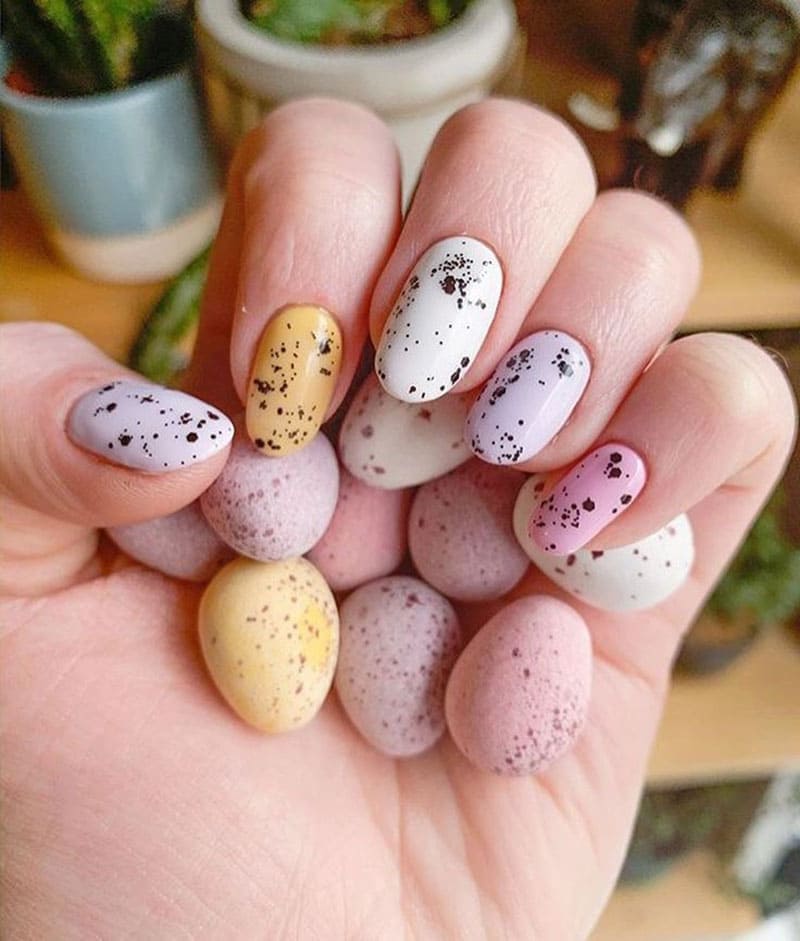 nail đẹp, 14 mẫu nail trứng cút đẹp, dễ thương nhất cho các bạn trẻ