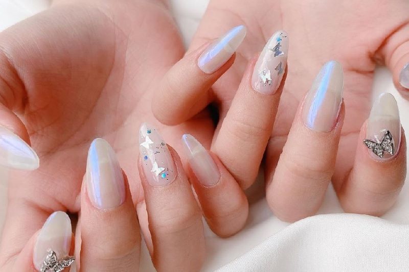 nail đẹp, top 15+ những mẫu nail bướm xinh đẹp sống động rực rỡ