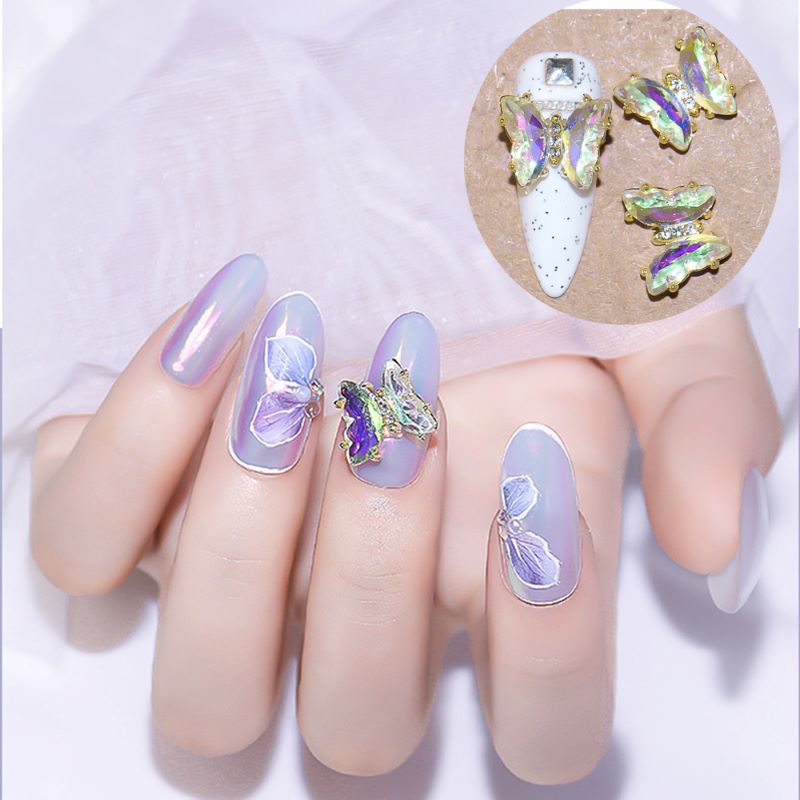 nail đẹp, top 15+ những mẫu nail bướm xinh đẹp sống động rực rỡ