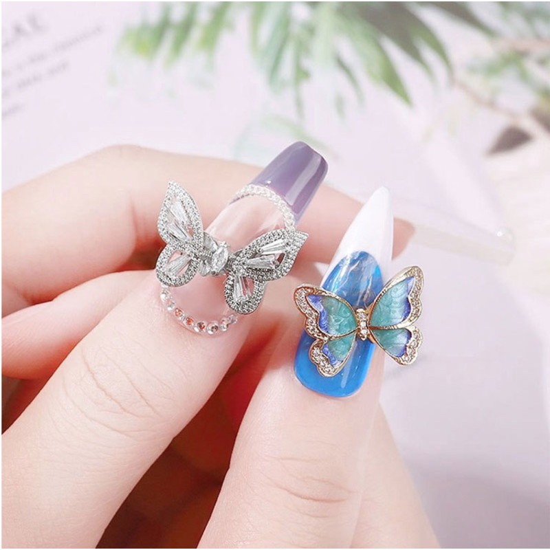 nail đẹp, top 15+ những mẫu nail bướm xinh đẹp sống động rực rỡ