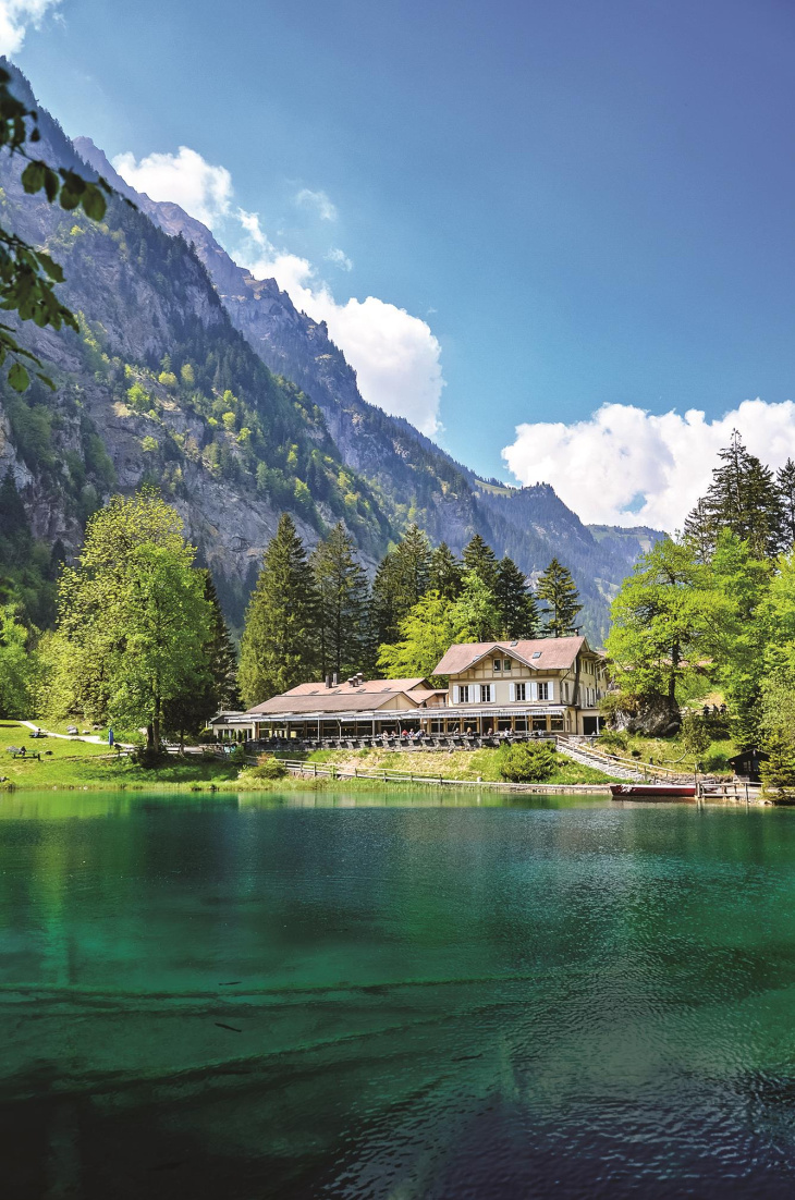 Du lịch Thụy Sĩ đừng quên ghé thăm Blausee, hồ nước pha lê đầy cuốn hút