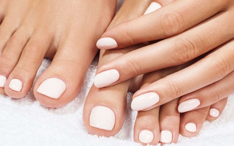 nail rất đẹp, top 22 khuôn nail chân white color rất đẹp nhẹ dịu Xu thế 2023