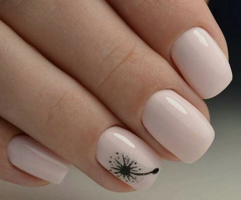 nail đẹp, top 10+ mẫu nail hoa bồ công anh thanh lịch, quý phái