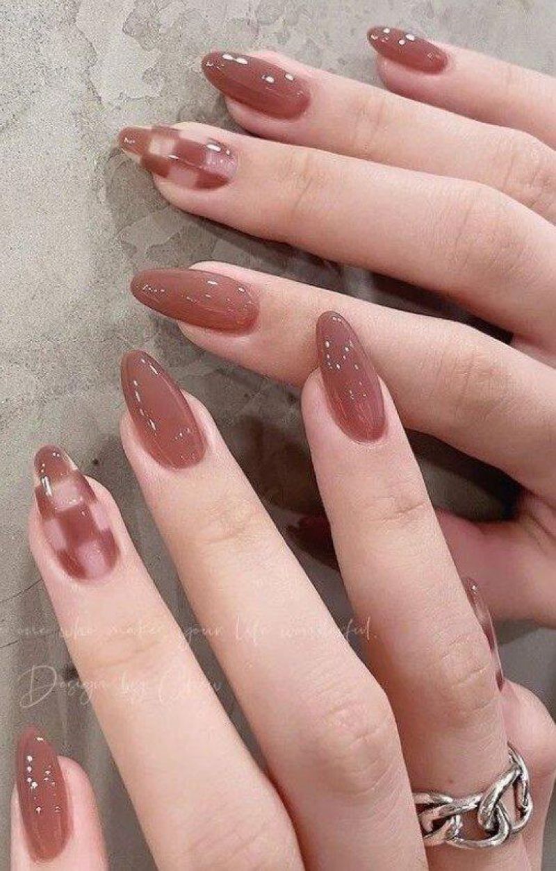 Top 15 mẫu sơn móng tay màu hồng đào đẹp xinh xắn
