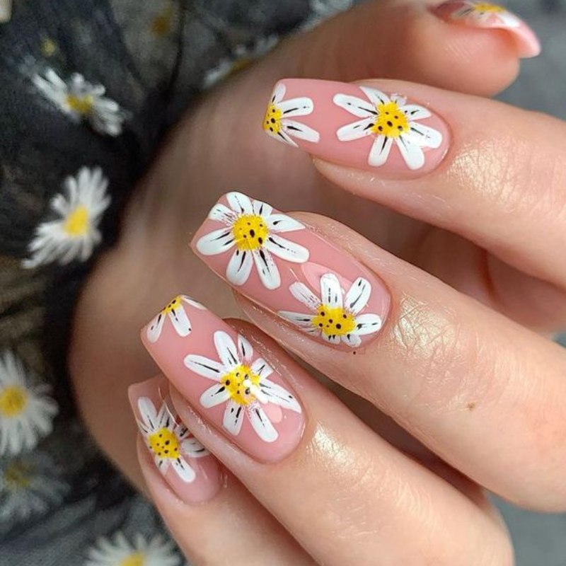 Vẽ nail | Móng tay, Hoa, Hoa hồng
