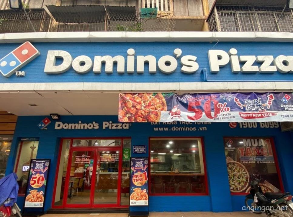 Review Domino pizza Giảng Võ: quán đẹp, pizza ngon